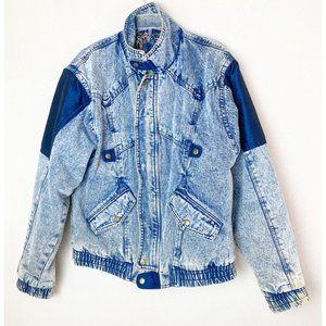 VTG American Weekend 90s Unisex Small Winter Thick Lined Denim Jacket GUC
